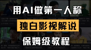 用AI做第一人称独白影视解说，手把手教学，保姆级教程-酷知号